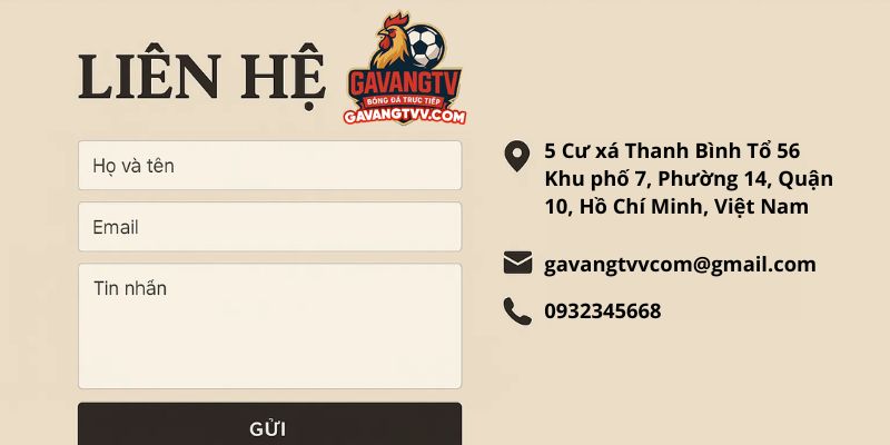 Người dùng dễ dàng gửi phản hồi trực tiếp qua website GavangTV